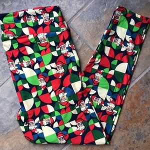 🎅🏻NWOT LuLaRoe Christmas Santa Leggings🎄